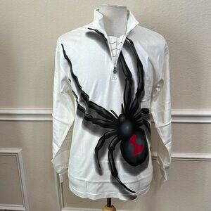 Spyder BUG ZIP T-NECK - White